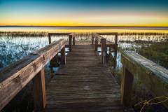 Sunrise on Lake Rosalie Boat Dock